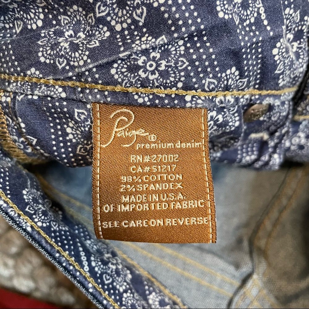 PAIGE Premium Denim Low Rise Skinny Blue Jeans - Women’s Size 25 - Picture 10 of 12